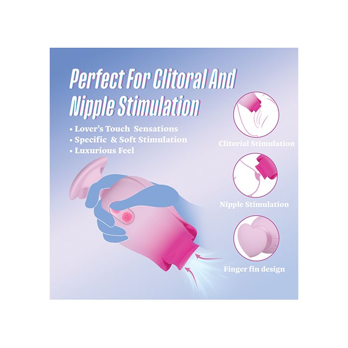 Demonstrating placement and use of the Tulip Trance stimulator for targeted pleasure on clitoris and nipples.