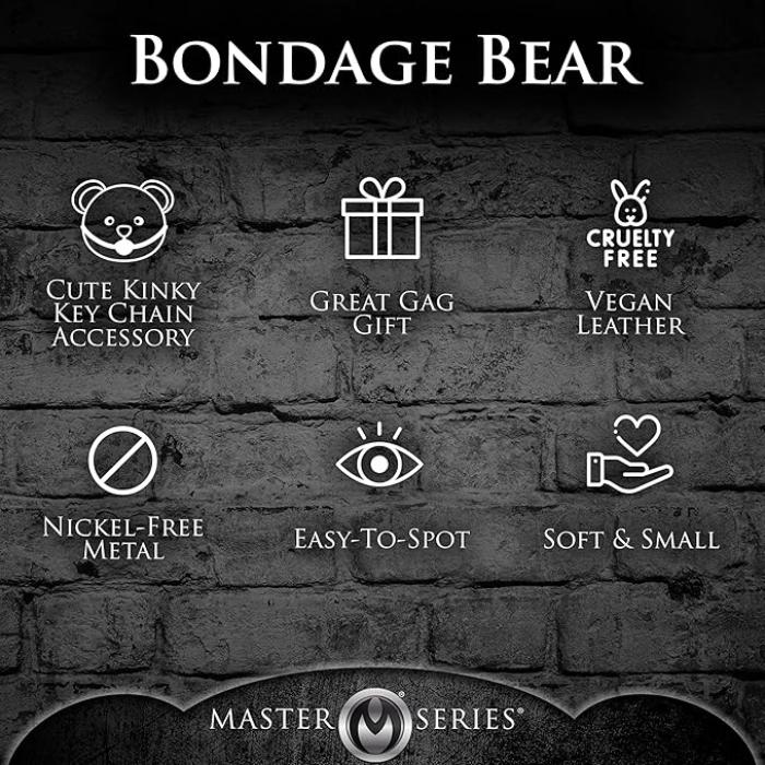 Bondage Bear Keychain (various) - The Flirtation Station