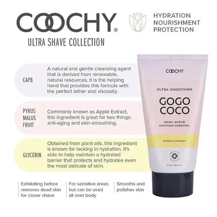 Coochy Ultra Smoothing GoGo CoCo Body Scrub - Mango Coconut - The Flirtation Station