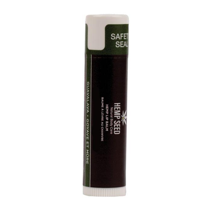 Guavalava hemp seed lip balm stick with a guava and blackberry design, moisturizing and vegan