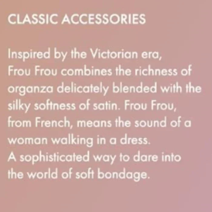 The French meaning of Frou Frou