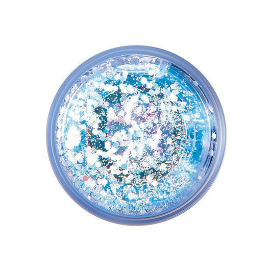 Close-up of Glitteriffic vibrator glitter-infused base showing body-safe sparkle design