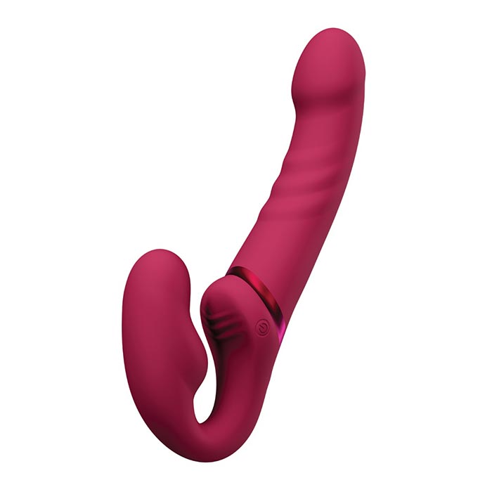 Lapis - Vibrating Strapless Strap On - The Flirtation Station