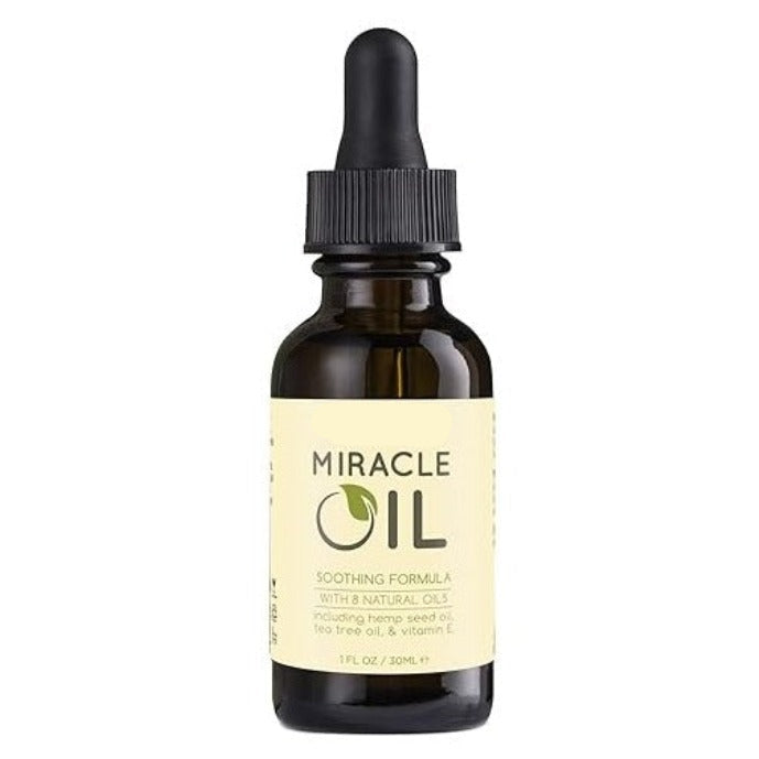 Miracle Oil bottle with natural essential oil ingredients