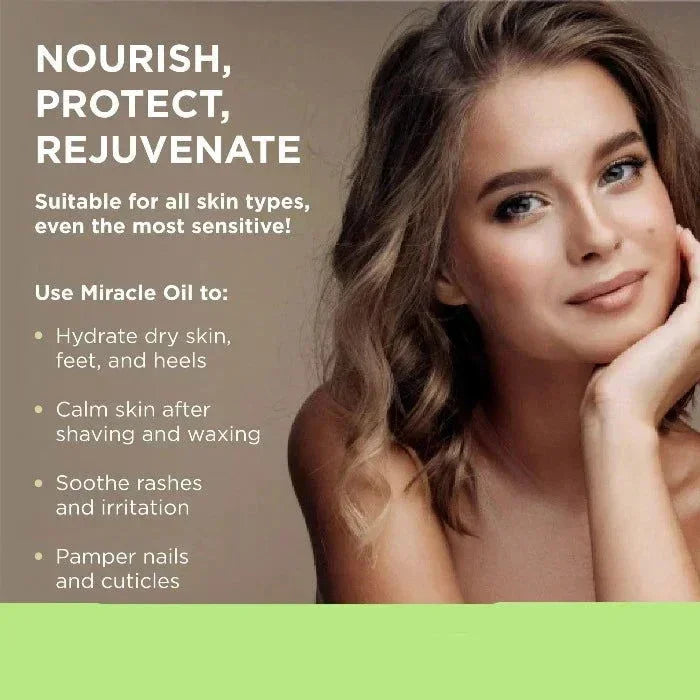 Miracle Oil for soothing dry skin and irritation