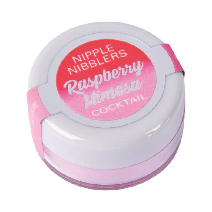 Raspberry Mimosa flavored Nipple Nibblers balm with fruity raspberry and champagne notes, 3 grams