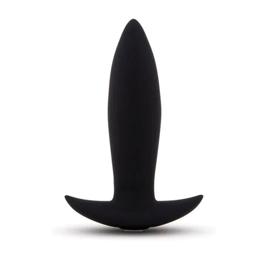 Close-up of Nu Sensuelle 15-Function Vibrating Mini Plug showing tapered tip and flared base.