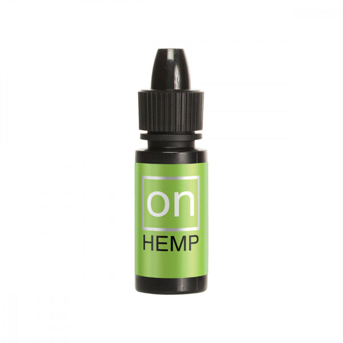 Bottle of Sensuva ON Hemp Infused Arousal Oil for Her with botanical ingredients