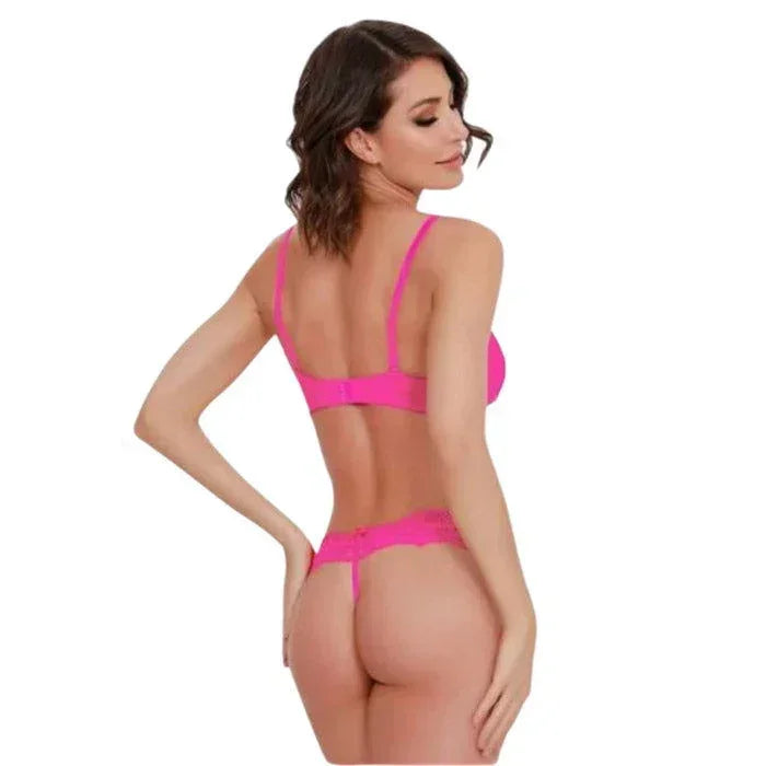 Peekaboo Bra and Thong - The Flirtation Station