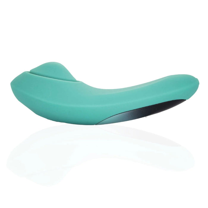 Hot Octopuss Pulse Queen Oscillating Vibrator angled view showing sleek design and ergonomic handle on white background