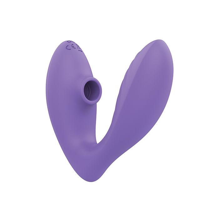 Close-up of the Romp Reverb’s external Pleasure Air clitoral stimulator showcasing the touchless suction and air pulse technology