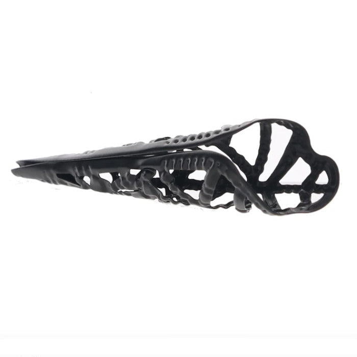 Close up of the inside of Black sensory fingertip