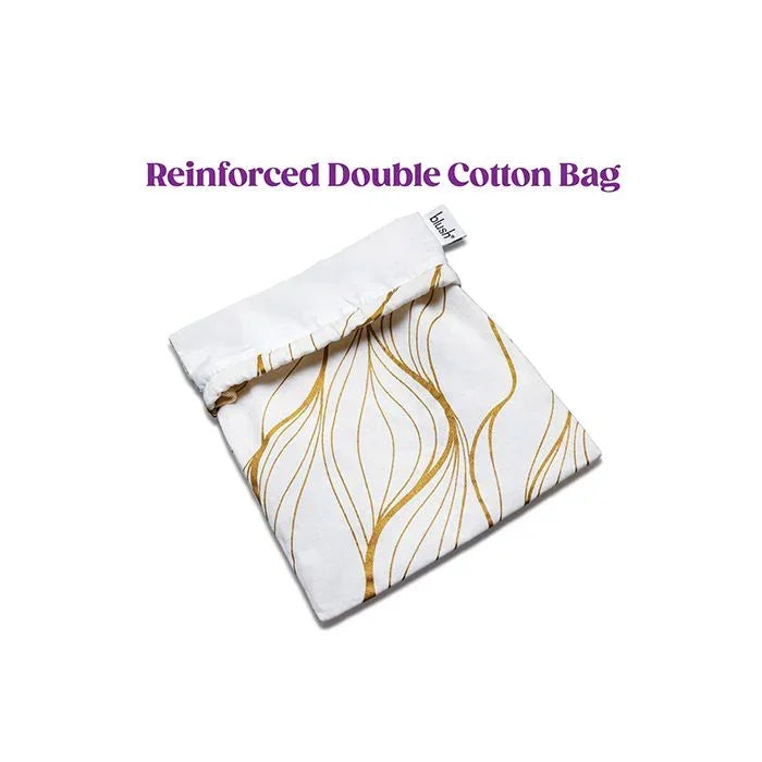 Toy Storage Bag inside embrace-gold-swirl-design