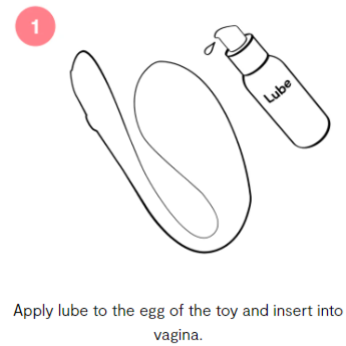 Applying water-based lubricant to the We-Vibe Jive 2 before insertion