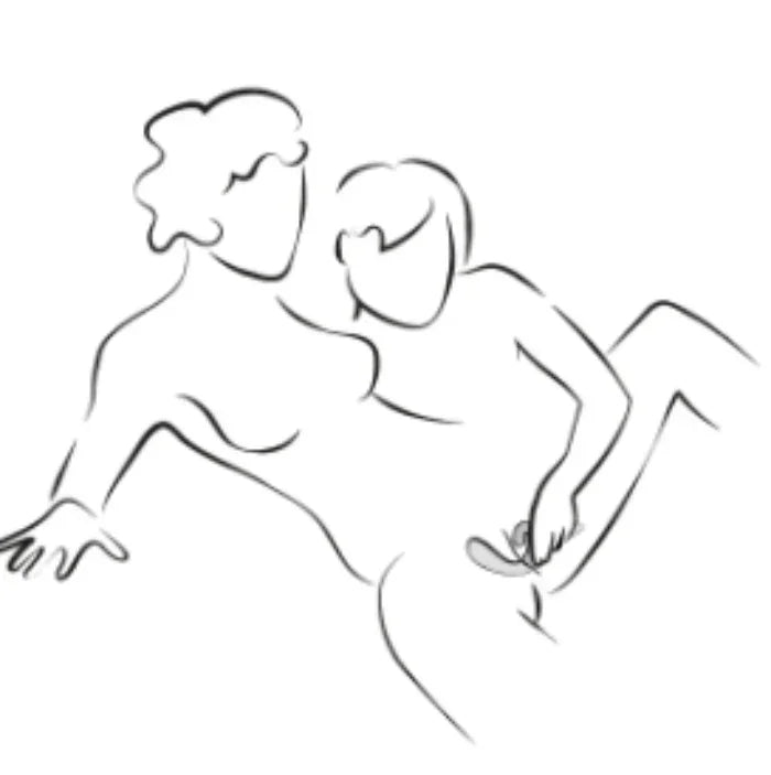 Ergonomic We-Vibe Nova 2, curved for internal and external pleasure to use with a partner