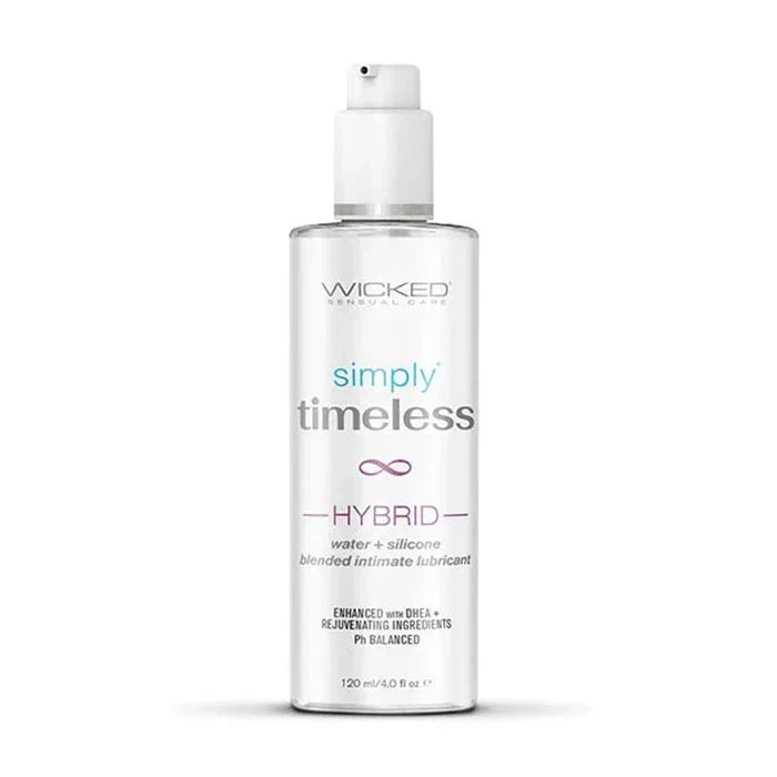Simply Timeless Hybrid water and silicone lubricant by Wicked for menopause and vaginal dryness