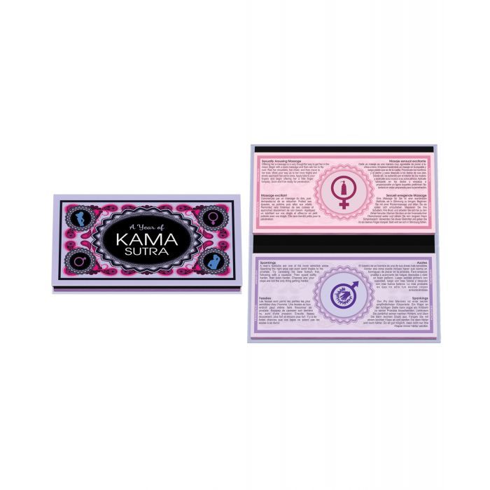 Kama Sutra card game for couples featuring 52 tip cards for communication and intimacy