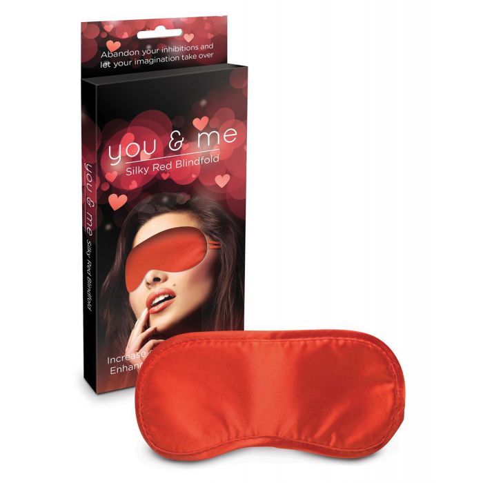 Silky red blindfold from You & Me Intimate Collection