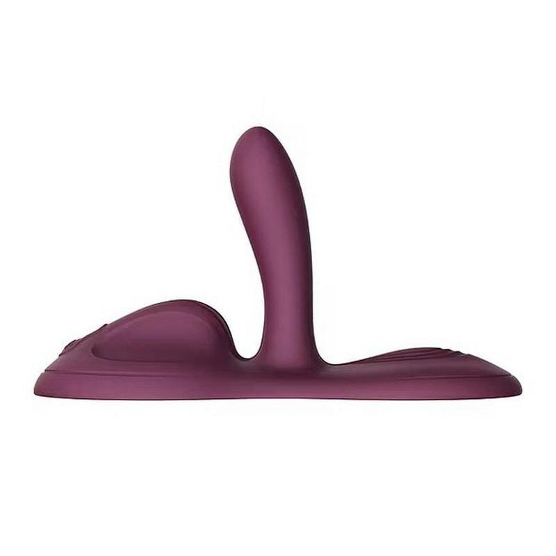 Profile view of the ZALO Flora Smart Vibrating Pad highlighting its slim ergonomic shape and broad stimulation surface