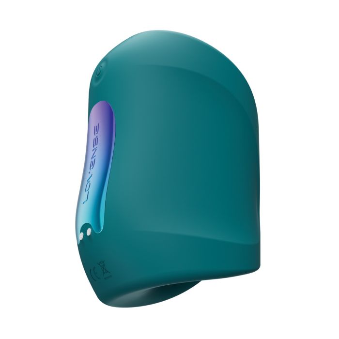 Lovense Gush 2 side profile, flexible open-ended vibrating penis massager