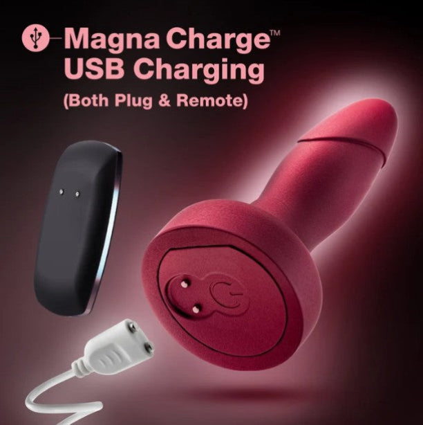 Blush Matrix Atomic rotating anal plug with magnetic USB charging for both the anal plug and wireless remote control