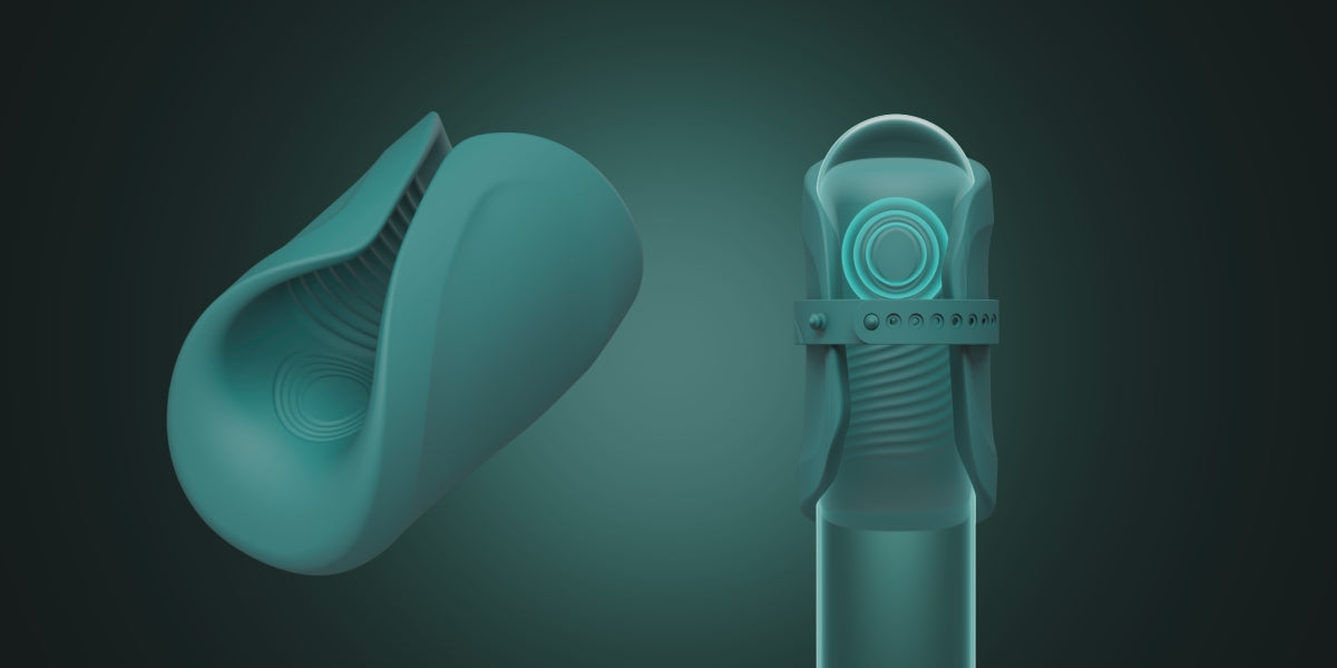 video showing the Lovense Gush 2 adjustable band with and without secure fit strap