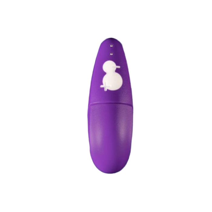 Romp Free stimulator with protective travel cap for discreet storage