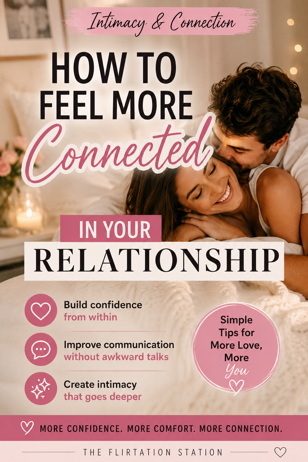Woman feeling confident and connected in her relationship — tips for building intimacy and self-confidence
