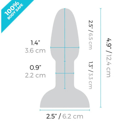 diagram of Body-Safe Silicone Butt Plug Petite