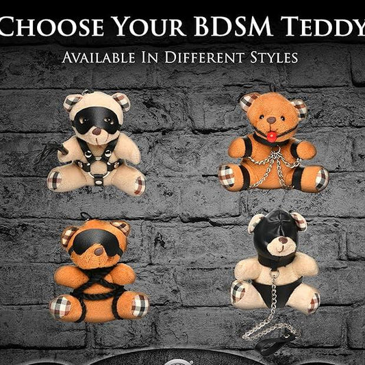 Bondage Bear Keychain (various) - The Flirtation Station