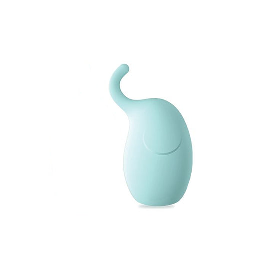 Side profile of Hunk With a Trunk pleasure toy showing its flexible trunk and sleek design
