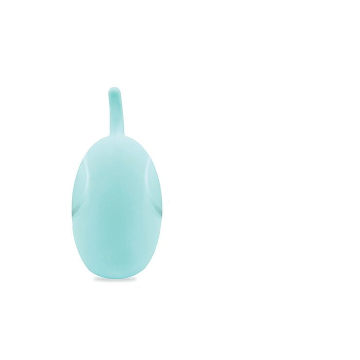 Back view of Hunk With a Trunk toy highlighting the smooth body-safe material and compact shape