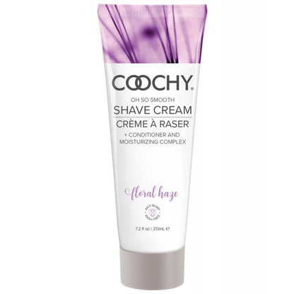 Coochy Shave Cream Floral Haze scent which is a seductive blend of rose, jasmine and delicate fruit blossoms