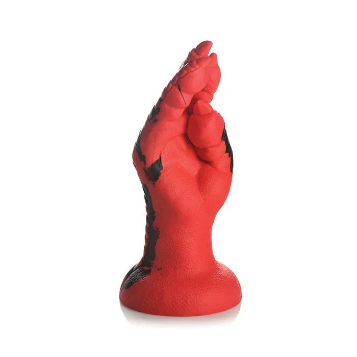 Red Creature Cocks Demon Claw fisting silicone dildo with scales and claws​.