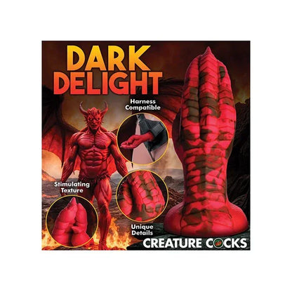 Harness-compatible red Creature Cocks Demon Claw fisting dildo for fantasy play​