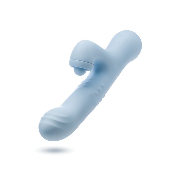 different view of the Devin gspot blue vibrator