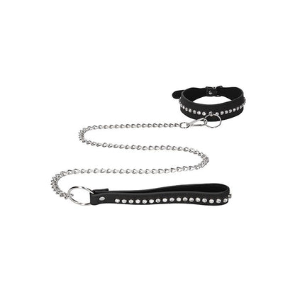 Diamond Studded Collar with Leash - The Flirtation Station