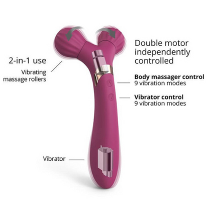 Fireball Forked Massager - The Flirtation Station