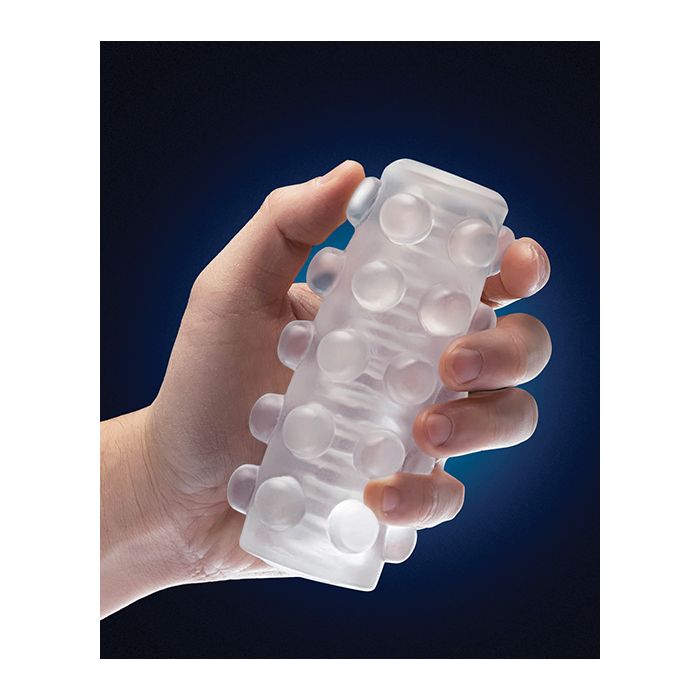 Reversible male stroker glowing in the dark