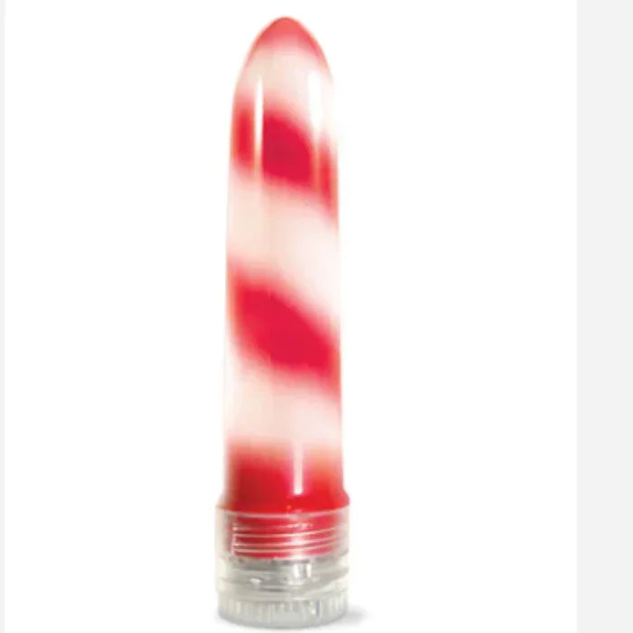 Holiday Vibes discreet vibrator in vibrant festive design, body-safe seamless material