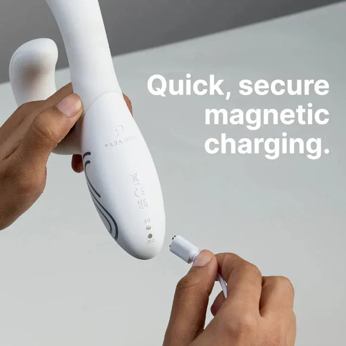 Illumination The Rabbit on magnetic charging stand with ambient mood lighting