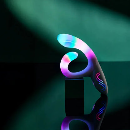 Illumination The Rabbit app-controlled RGB vibrator with dual stimulation and color-changing lights