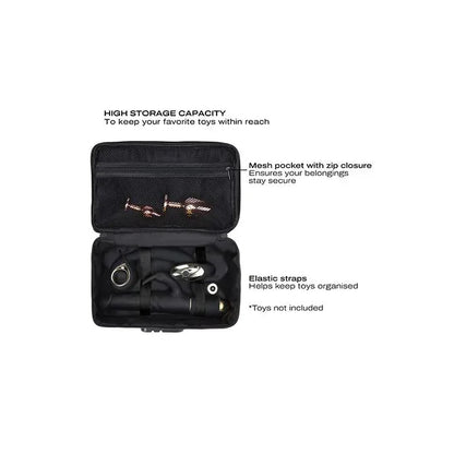 Luxury gold storage box interior showing spacious compartment for adult toys and accessories