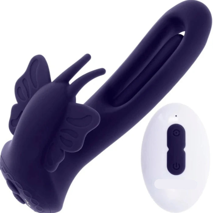 Sleek wireless vibrator with ergonomic design and easy-to-use remote for customized pleasure