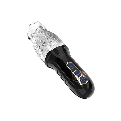 Male Rose Gawk Gawk 3000 in sleek black design on white background showing the functions on the handle