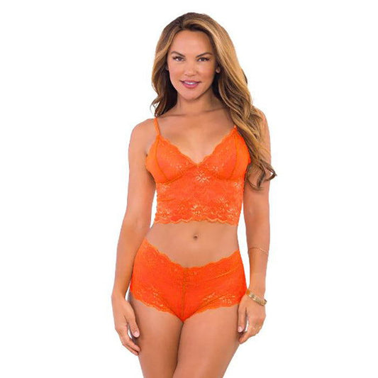 Mystic Mango - bralette and boyshort - The Flirtation Station