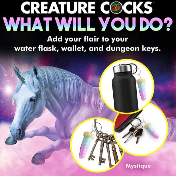 Mystique Unicorn Silicone Keychain - The Flirtation Station