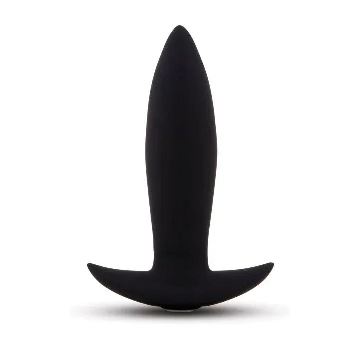 Close-up of Nu Sensuelle 15-Function Vibrating Mini Plug showing tapered tip and flared base.