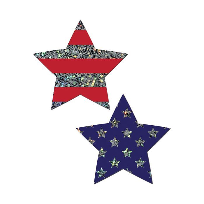 Pastease Stars & Stripes Patriotic Star Pasties - The Flirtation Station