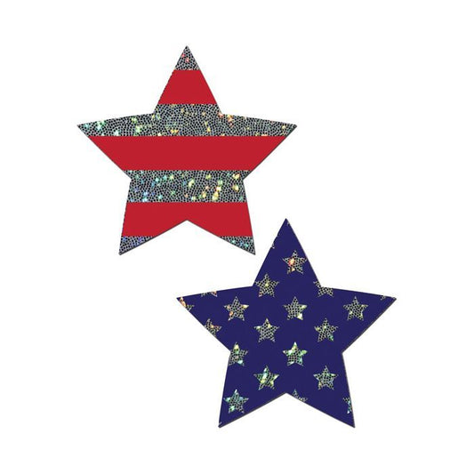 Pastease Stars & Stripes Patriotic Star Pasties - The Flirtation Station